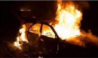 राजस्थान में ट्रक से टकराने के बाद कार में आग लगी, 2 बच्चों समेत 7 लोग जिंदा जले