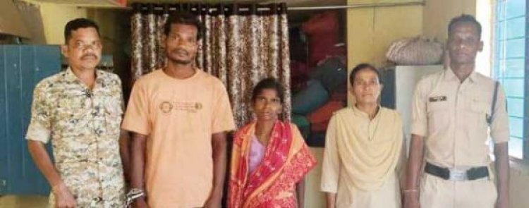 वृद्ध की हत्या, फरार दंपत्ति बंदी