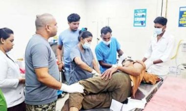 7 राउंड गोली में एक लगी जबड़े  में, 6 हवा में फायर