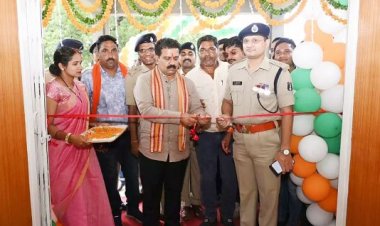 गृह मंत्री ने सहसपुर लोहारा में नए थाना भवन का किया लोकार्पण
