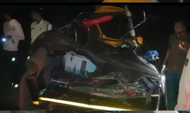 ट्रक और ऑटो की आमने-सामने भिड़ंत में चार लोगों की मौत, दो लोग गंभीर घायल