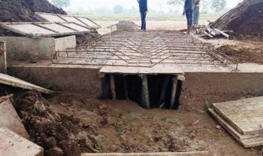 पुलिया गलत जगह बनाने का आरोप