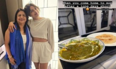 'द ब्लफ' की शूटिंग के बाद घर लौटीं प्रिंयका चोपड़ा, मां के हाथ का खाया खाना