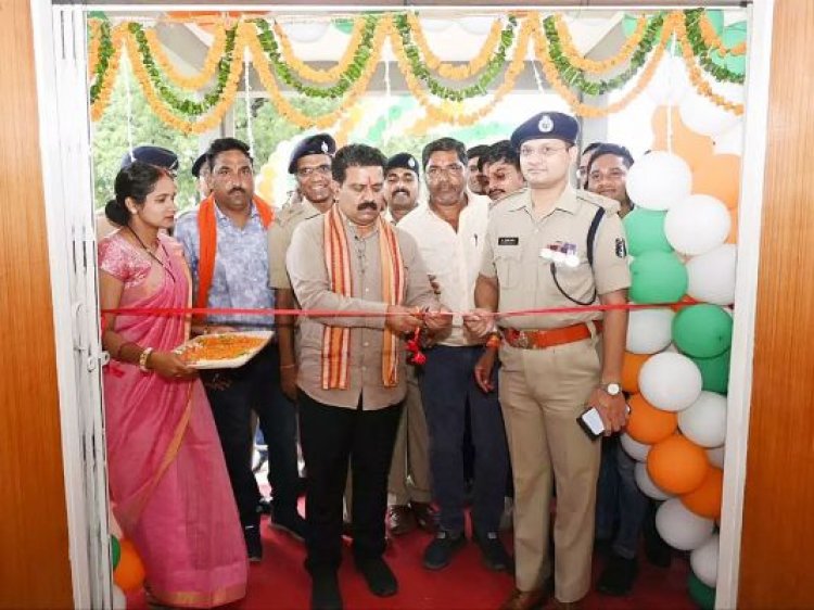 गृह मंत्री ने सहसपुर लोहारा में नए थाना भवन का किया लोकार्पण
