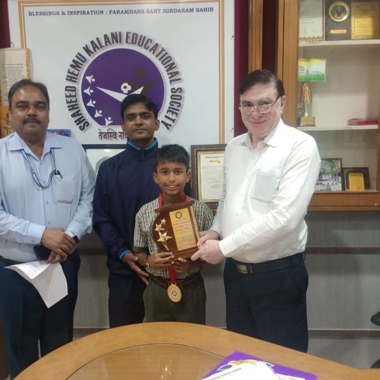 दक्ष नायक को रोल बॉल स्केटिंग में गोल्ड:मिठी गोबिंदराम पब्लिक स्कूल के छात्र ने जीती राज्य स्तरीय अंडर-14 प्रतियोगिता