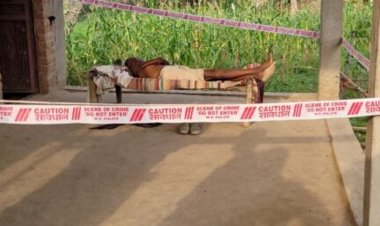 घर में सो रहे वृद्ध की हत्या:सीधी के महुआर गांव में खाट पर खून से लथपथ मिला शव; मौके पर पहुंची पुलिस