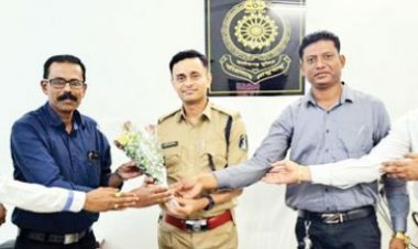 नए एएसपी का पूर्व सैनिक सेवा परिषद ने किया स्वागत