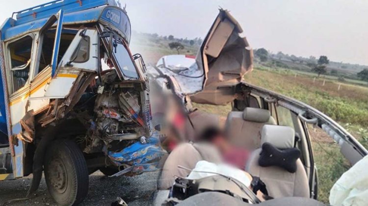 उज्जैन :खाचरोद के करीब भीषण सड़क दुर्घटना में 4 लोगों की मौत, तीन गंभीर रूप से घायल