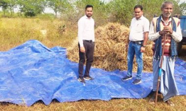 सरकारी जमीन में कब्जा कर खेती, की गई जब्ती