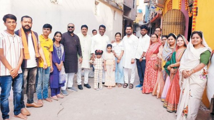 रायपुर दक्षिण में राजिम विधायक रोहित साहू ने किया सघन जनसंपर्क