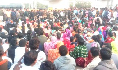 हड़ताली कर्मी संयुक्त रूप में विस घेरने निकले, पुलिस ने रास्ते में रोका