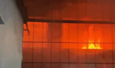 भोपाल में 3 मंजिला बिल्डिंग में आग:सिलाई सेंटर में भड़की, थर्ड फ्लोर तक पहुंची; 30 फायर ब्रिगेड ने बुझाया, 50 लोगों का रेस्क्यू