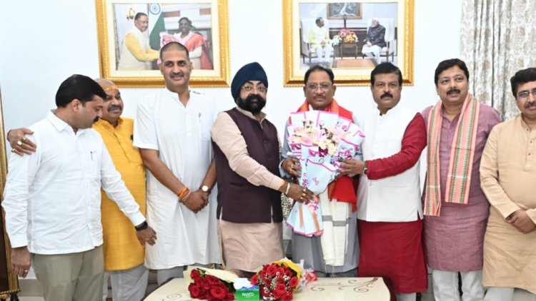 मुख्यमंत्री श्री साय से निगम तथा मंडल के नव नियुक्त अध्यक्षों ने की सौजन्य मुलाकात