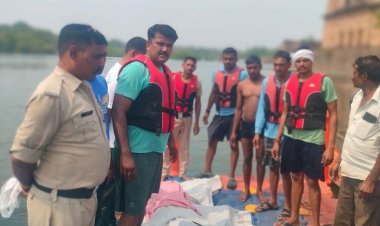 ओरछा के कंचना घाट में डूबा युवक:चाचा के बेटों के साथ नहाने आया 18 साल का अरुण, 24 घंटे बाद मिला शव