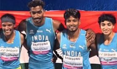 भारत को एशियाई एथलेटिक्स चैंपियनशिप में मिश्रित रिले में स्वर्ण, चार रजत पदक भी जीते
