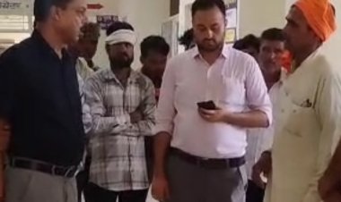 गुना में SDM ने लैब प्रभारी को फटकारा:कहा- लाइट नहीं रहती तो लैब छोड़ AC में बैठते हो, हम तो कलेक्टर रूम में नहीं बैठते