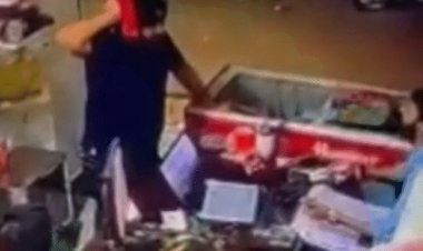 पुराना बकाया मांगा तो दुकानदार पर तलवार से किया हमला:फ्री में आइसक्रीम और शराब के पैसे न देने पर हुआ विवाद; CCTV में कैद