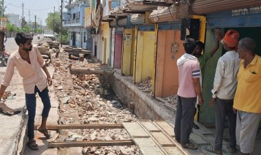 टीकमगढ़ में 9 बंडा नहर से लोगों ने हटाया कब्जा:33 में से 20 लोगों ने नहीं किया, 11 जून तक डेडलाइन