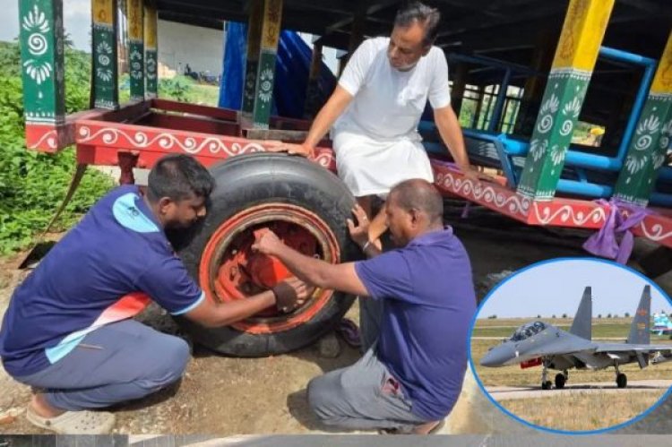परंपरा और आधुनिकता का अनूठा संगम : लड़ाकू विमान सुखोई के टायर वाले रथ पर सवार होंगे भगवान जगन्नाथ, टूटी 48 साल पुरानी परंपरा