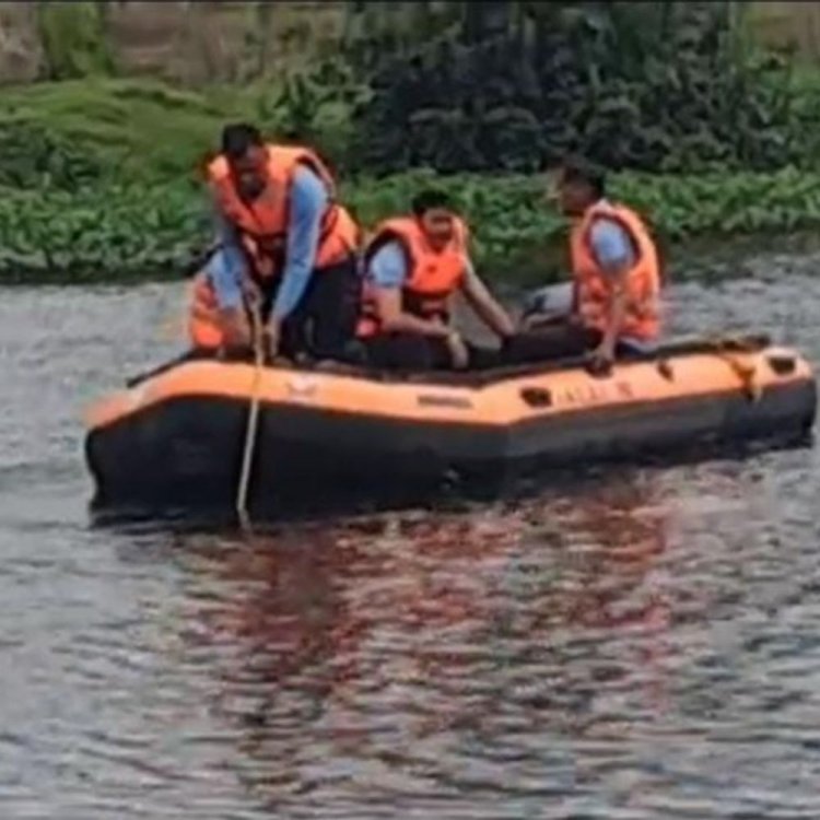 गणगौर घाट पर डूबा छनेरा का युवक:दसवें के कार्यक्रम में शामिल होने आया था; SDERF की रेस्क्यू टीम खोज में जुटी