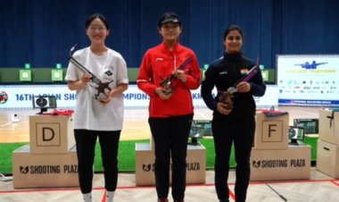 एशियाई निशानेबाजी चैंपियनशिप : मनु भाकर ने 10 मीटर एयर पिस्टल में जीता कांस्य पदक