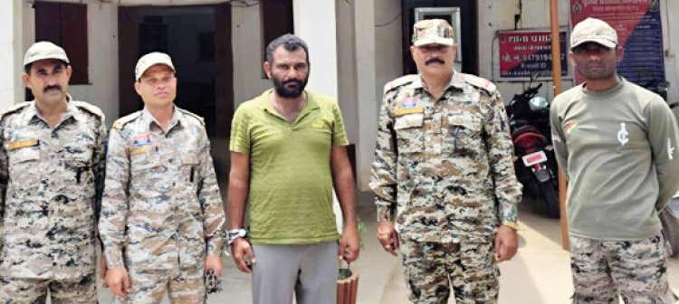 गांजा तस्करी, राजस्थान का आरोपी बंदी