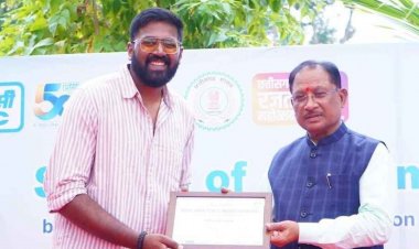 मुख्यमंत्री श्री विष्णु देव साय ने किया हिमालय अभियान के पर्वतारोहियों का सम्मान.