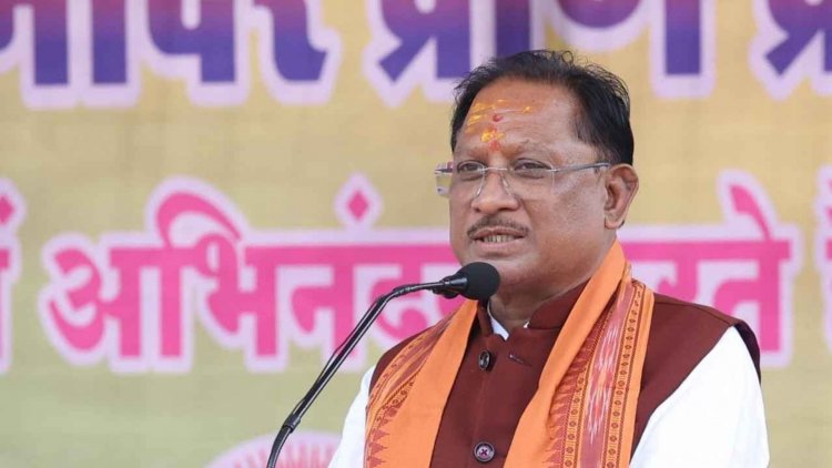 मुख्यमंत्री श्री विष्णु देव साय श्री श्री रणेश्वर रामचंडी मंदिर प्राण प्रतिष्ठा महोत्सव में हुए शामिल.