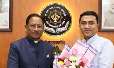 मुख्यमंत्री श्री विष्णुदेव साय ने गोवा के मुख्यमंत्री डॉ. प्रमोद सावंत से की सौजन्य भेंट.