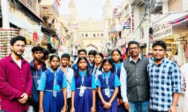 राष्ट्रीय आविष्कार अभियान:  बच्चों का आउट ऑफ स्टेट शैक्षिक भ्रमण