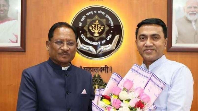 मुख्यमंत्री श्री विष्णुदेव साय ने गोवा के मुख्यमंत्री डॉ. प्रमोद सावंत से की सौजन्य भेंट.