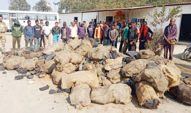 प्रतिबंधित क्षेत्र से कोयला चोरी का भंडाफोड़, 21 आरोपी गिरफ्तार